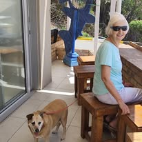 Pet-friendly atmosphere at Orcas Beach Pub & Grill